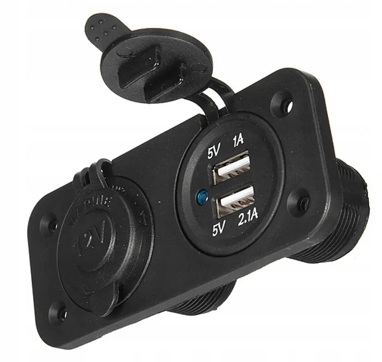 фото №9, Панель do надстройка зарядное устройство 2x usb 3,1a + разъём прикуривателя автомобильные