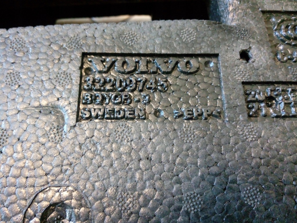фото №7, Вкладиш пінополістирол набір ремонтний volvo v60 ii 32209745 oryg.