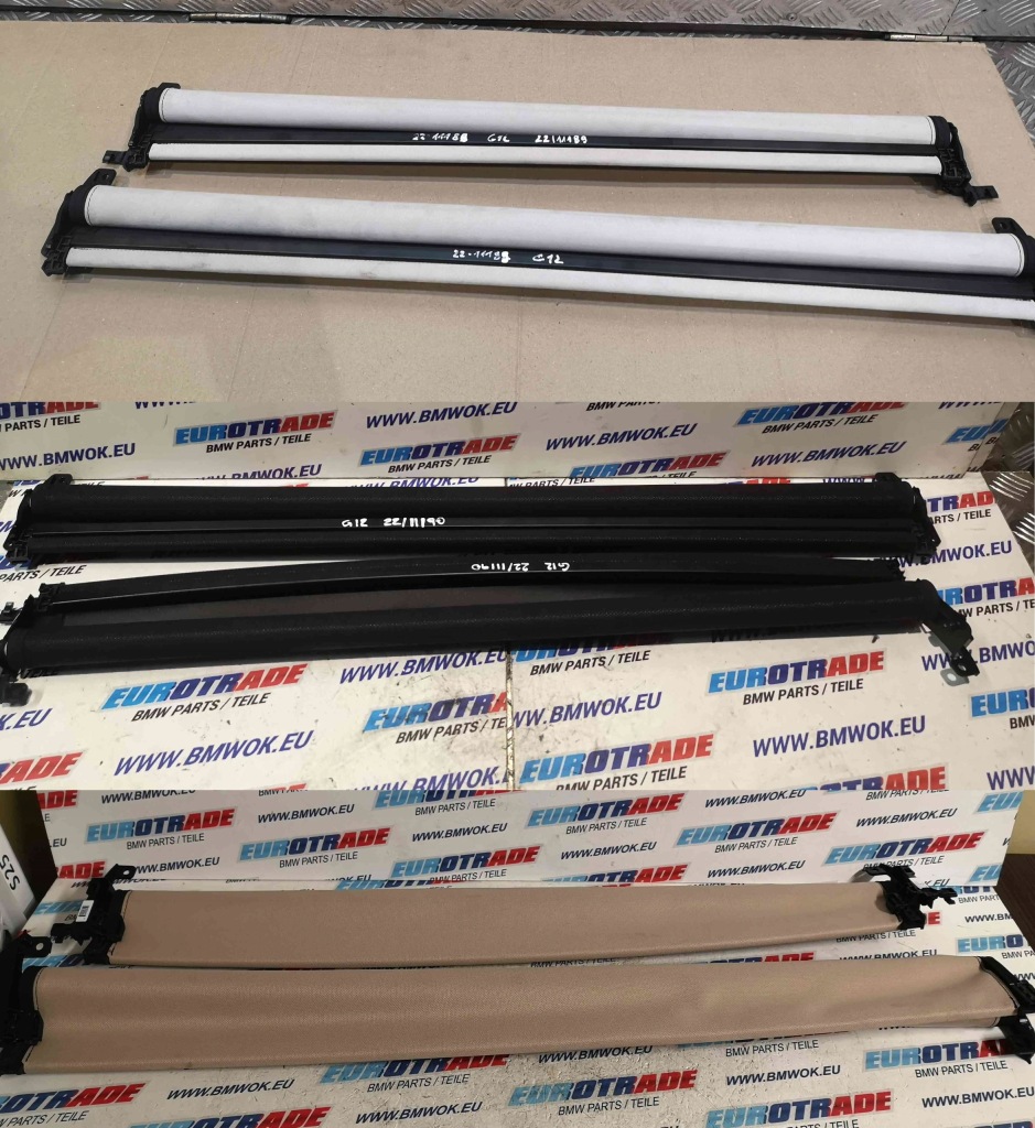 фото №1, Bmw g12 lci шторка люк kpl. різні кольори