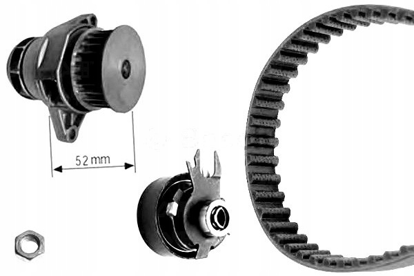 фото №2, Комплект - набір ремінь розподільного валу bosch 55428721 vkm