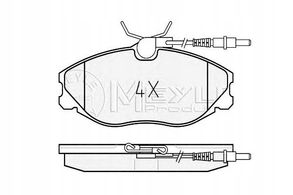 фото №1, Meyle тормозные колодки тормозные peugeot перед 406 95-04 с c
