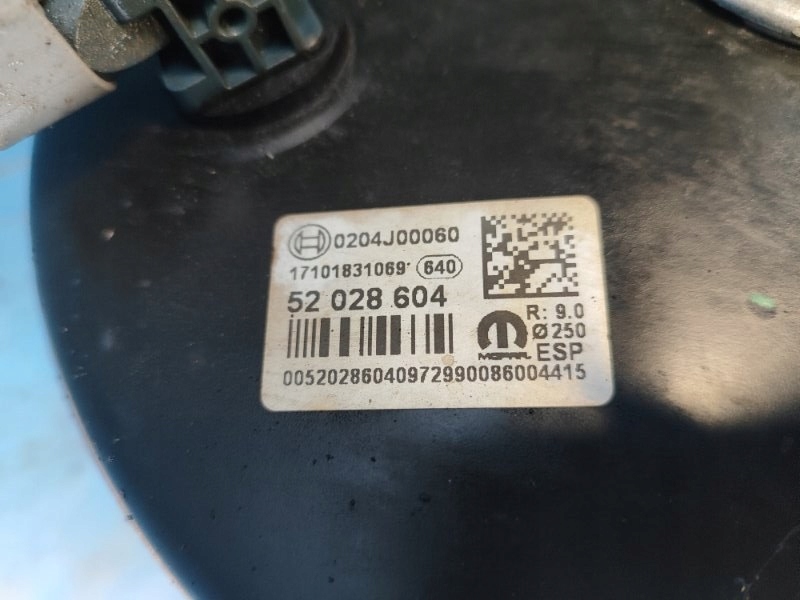 фото №5, Усилитель тормозов тормоза 68263134aa jeep renegade bu 14-