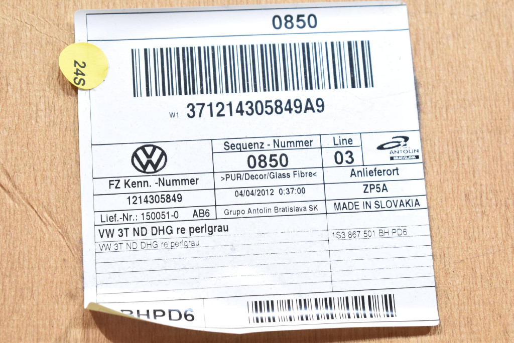 фото №15, Стеля стеля кабіни 1s3867501bh vw up 11-20