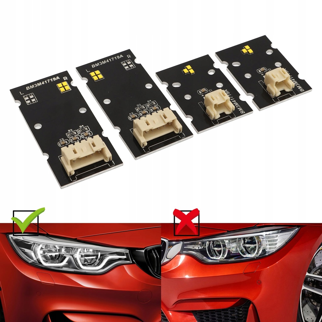 фото №14, Набір płytek модулів led csl żółtych drl do адаптивних фари led