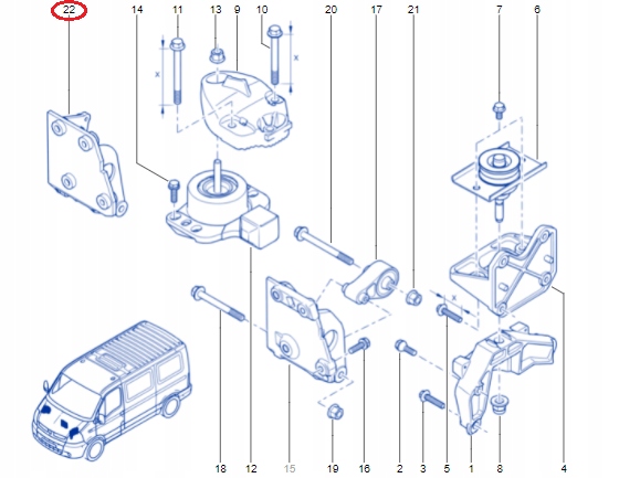 фото №5, Підпора піввісь opel renault