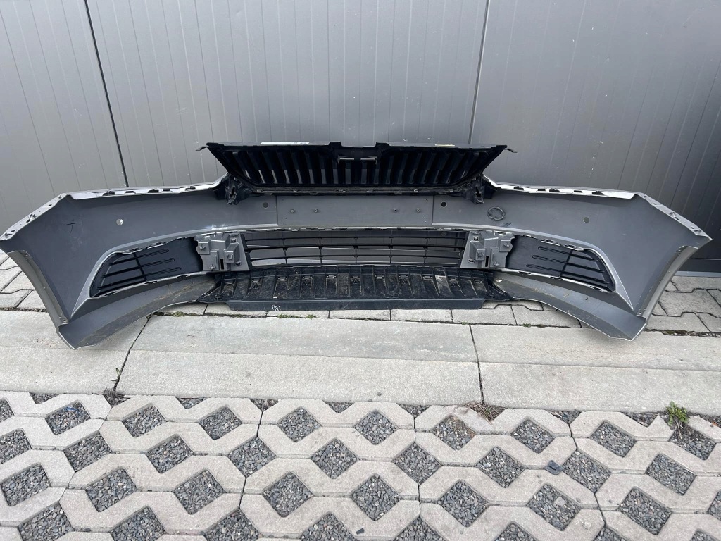 фото №7, Skoda fabia iii бампер перед передний lf8h kompletny решётка радиатора 4xpdc 14-17