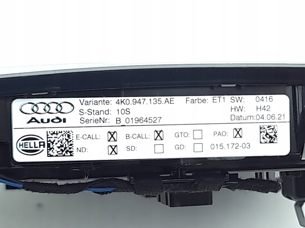 фото №9, Audi a6 s6 c8 4k лампа потолочная 2021 4k0947135ae