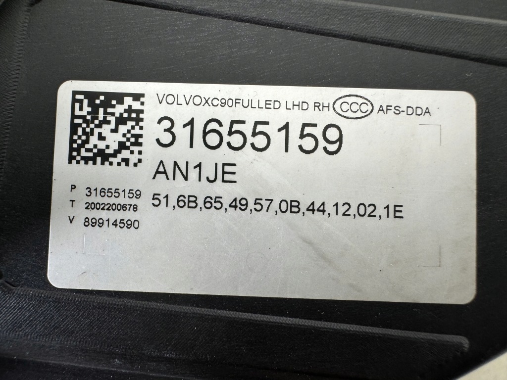 Volvo xc90 full led active high beam рестайлинг  фара правый  перед eur - хорошее состояние с Разборки