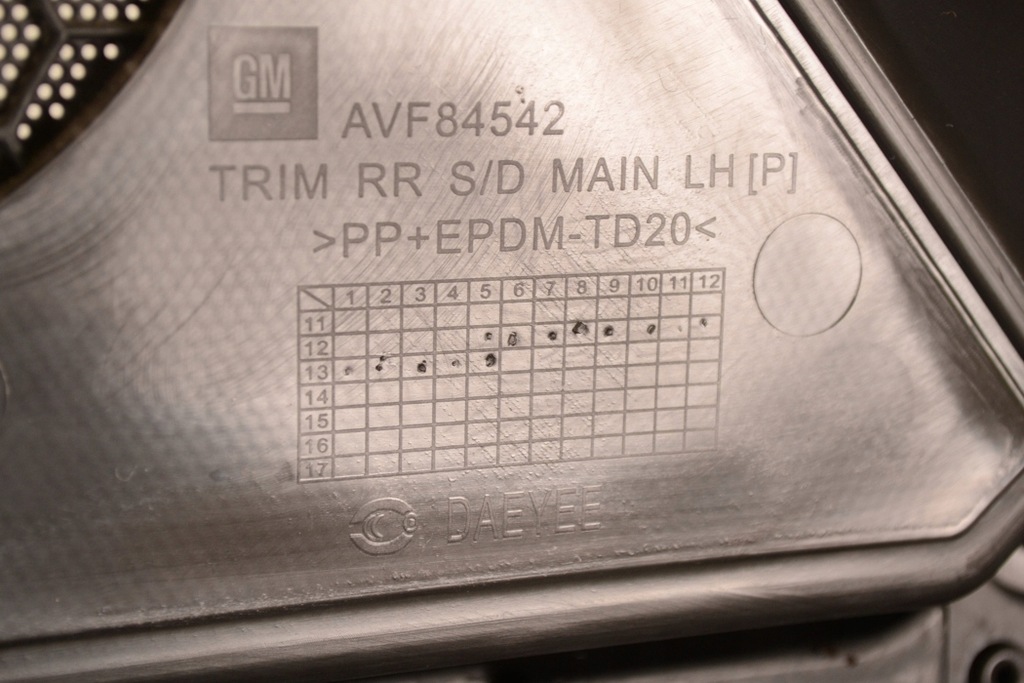 фото №11, Chevrolet trax 1.7 td 2013 rhd задній лівий панель дверний 95353781