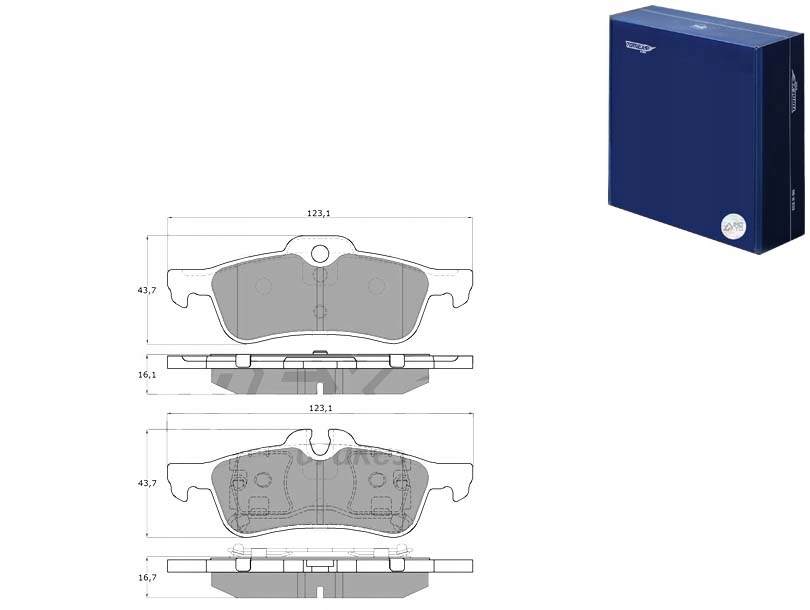 фото №1, Тормозные колодки тормозные mini cooper one 00-06 задняя tomex brakes