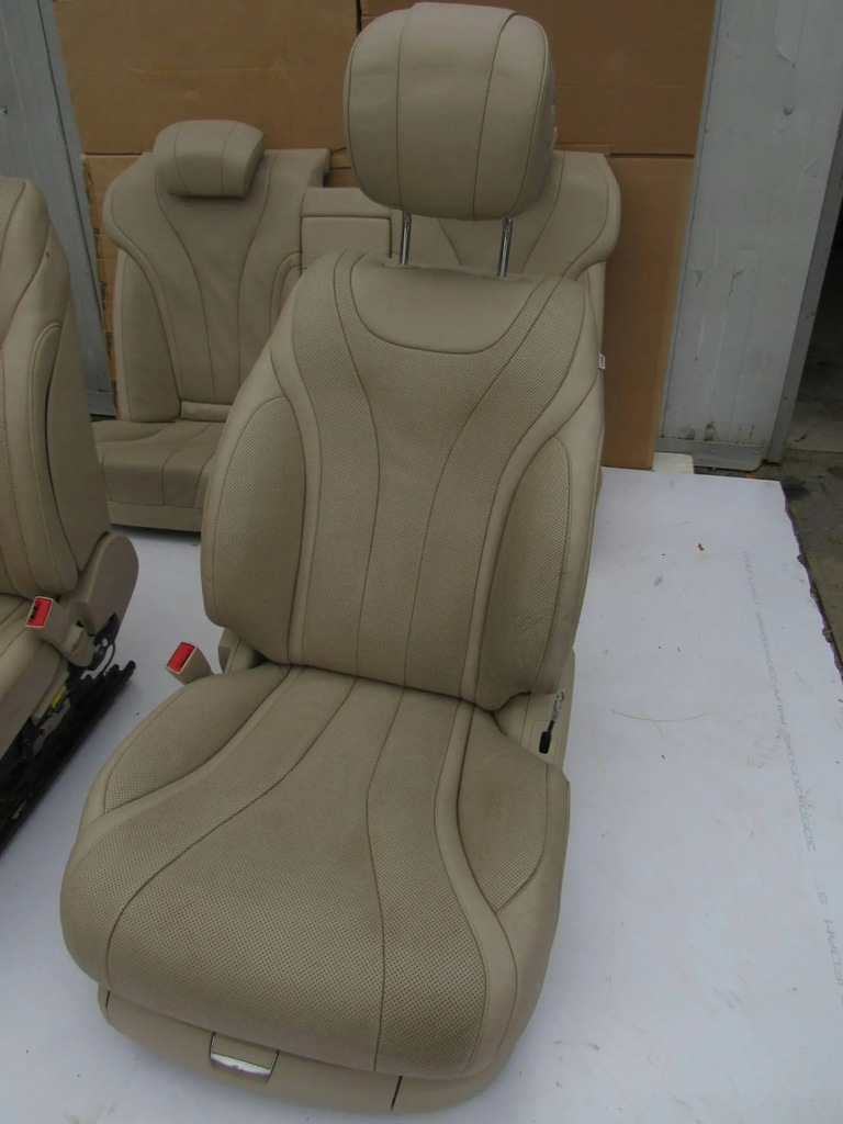 фото №5, Mercedes s w222 222 оббивка сидіння сидіння заднє сидіння шкіра