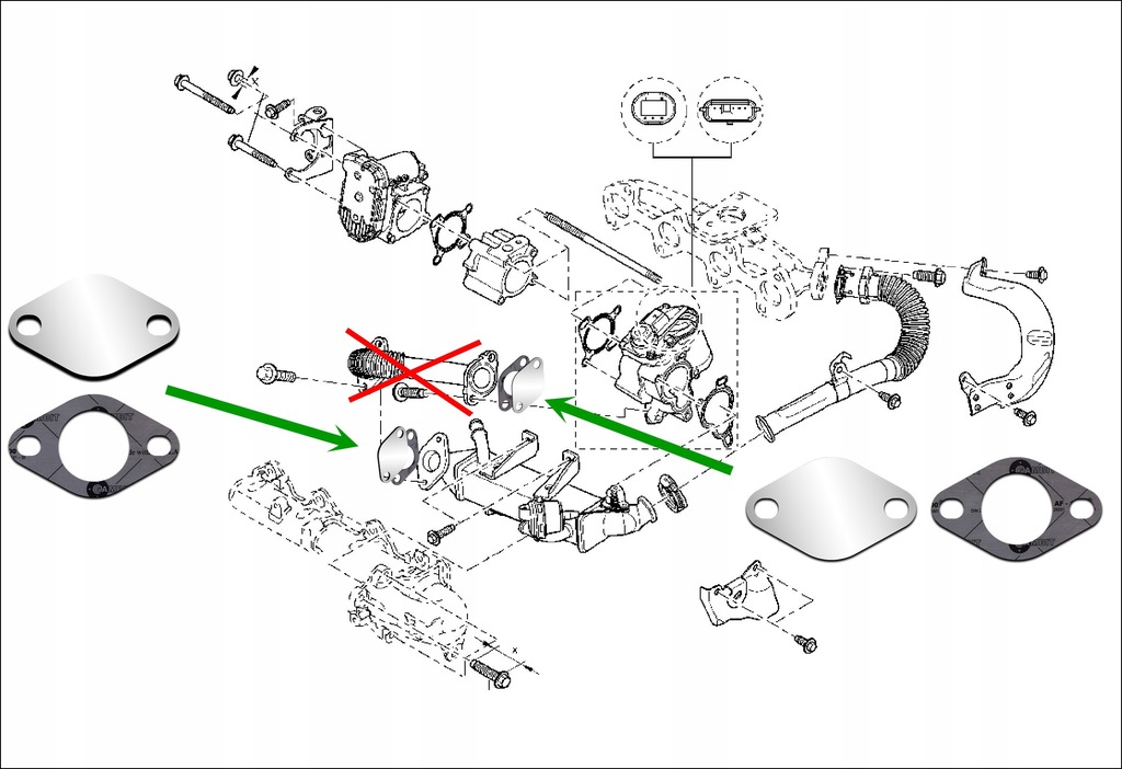 фото №3, Заглушки egr renault master iii 2.3 dci