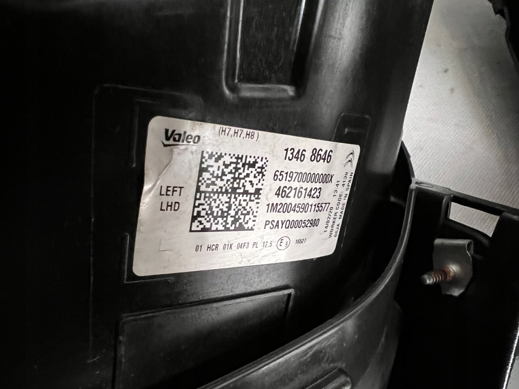 фото №12, Citroen c3 aircross h7 обычная лампа левая правая фара левый правый