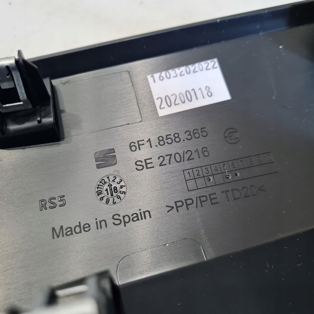 фото №6, Seat ibiza v молдинг захист dekor панелі консолі 6f1858365