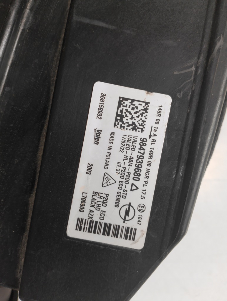 фото №5, Opel mokka ii b фара лампа full led левая перед 9847939680