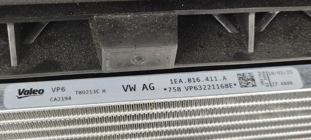 фото №6, Радиатор wody кондиционера vw id.3 id.4 1ea816411a 1ea121251b valeo