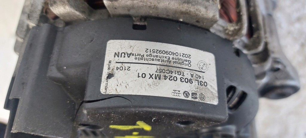 Audi a3 2.0 tdi 09r cff cffb 140km 03l903024m tg14c057 2617854a генератор в Україні