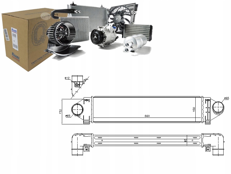 Купити Nissens інтеркулер volvo c30 s80 2 v40 v70 3 f