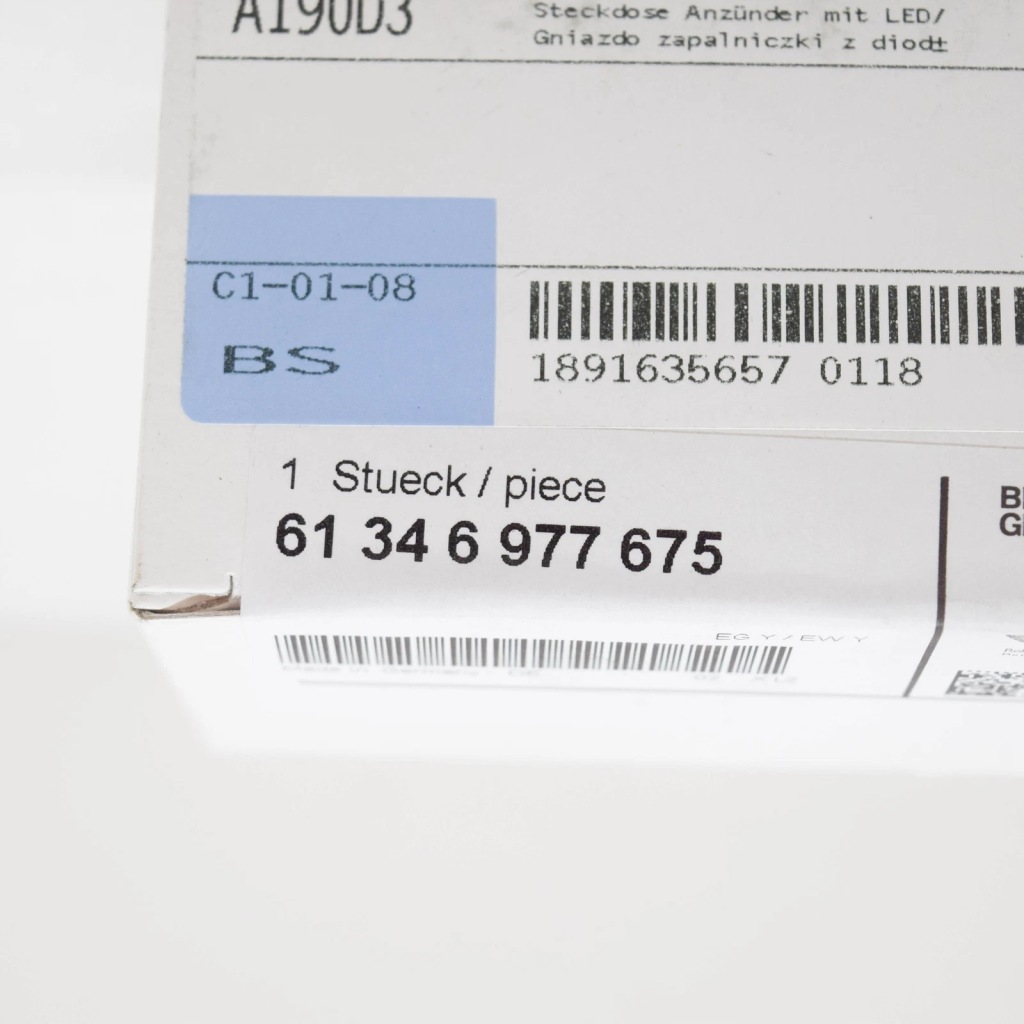 Bmw 5 f10 разъём прикуривателя 61346977675 oem Киев