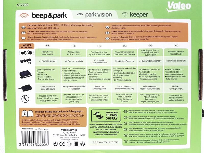 фото №10, Набор датчиков парковки задняя 4 датчики с с динамиком