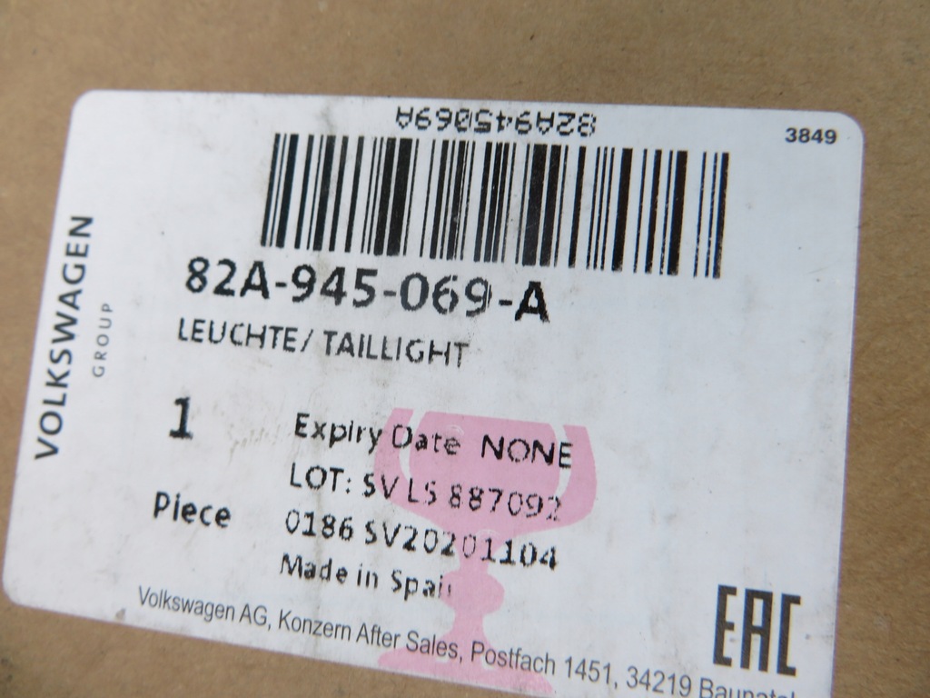 фото №10, Audi a1 82a 2019- лампа задня ліва задня