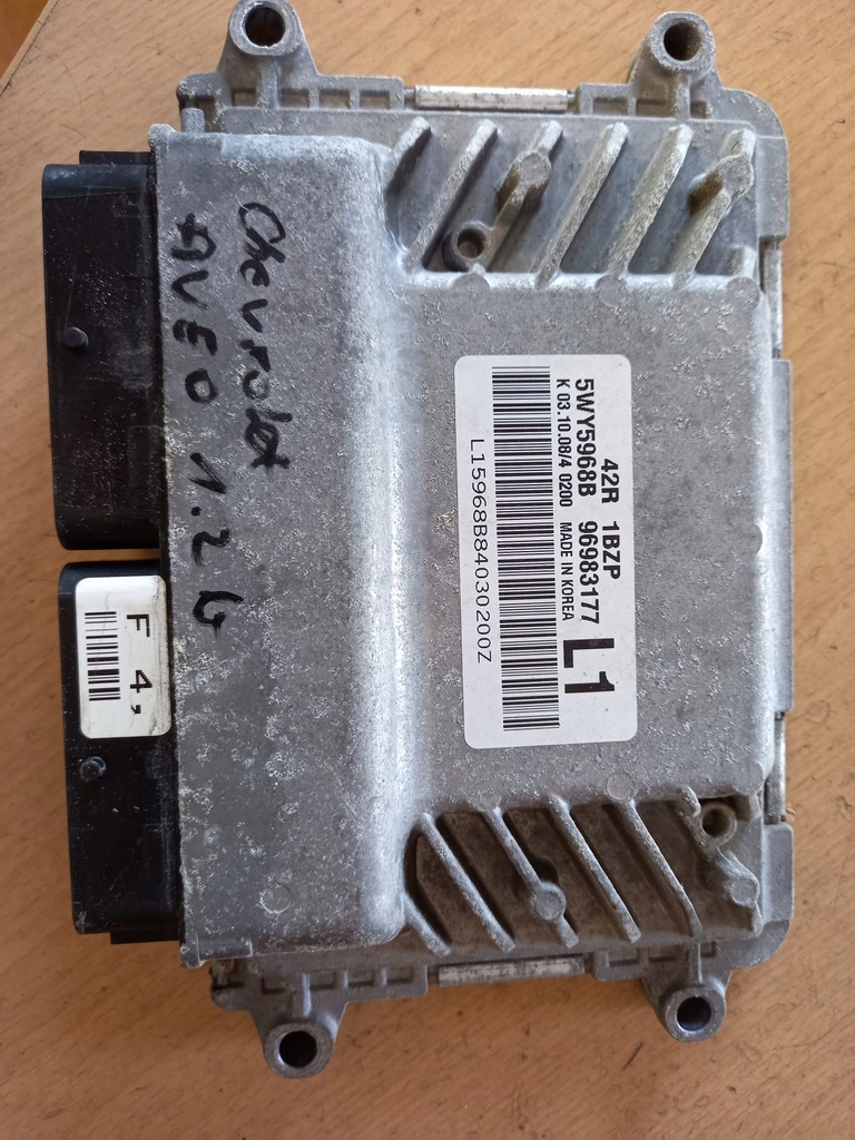 фото №1, Бортовой компьютер 5wy5968b chevrolet aveo 1.2 t250