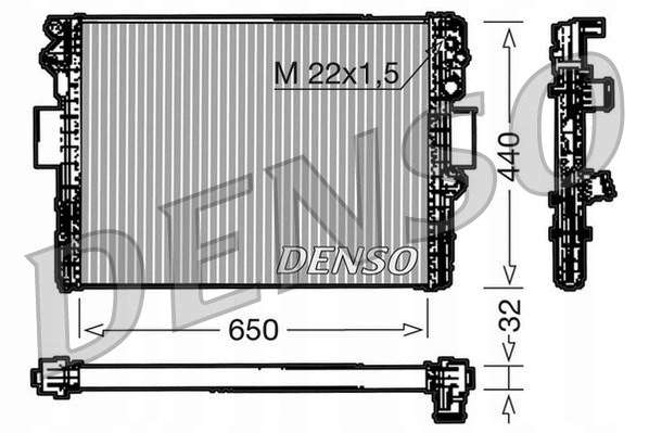 Купити Радіатор двигуна iveco drm12005 den