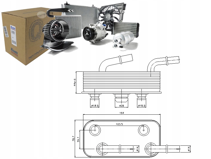фото №1, Радіатор оливи bmw 3 x3 e83 z4 e85 1.6-3.0d 1