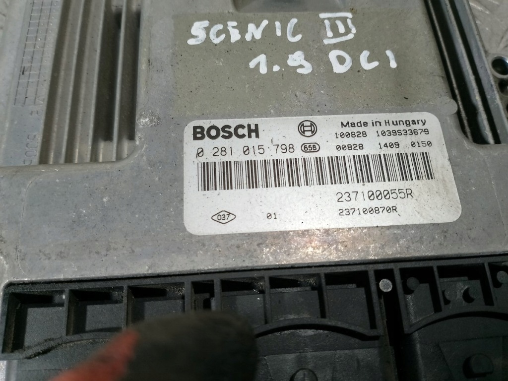 фото №4, Бортовой компьютер, блок управления renault scenic iii 237100055r 1.9 dci