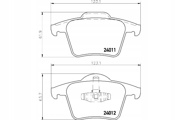 фото №1, Hella pagid гальмівні колодки гальмівні volvo xc90 i d5