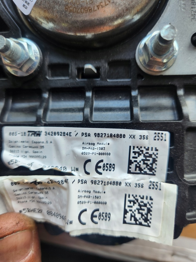 фото №7, Citroen c3 aircross 17-21 подушка водителя пассажира оригинал