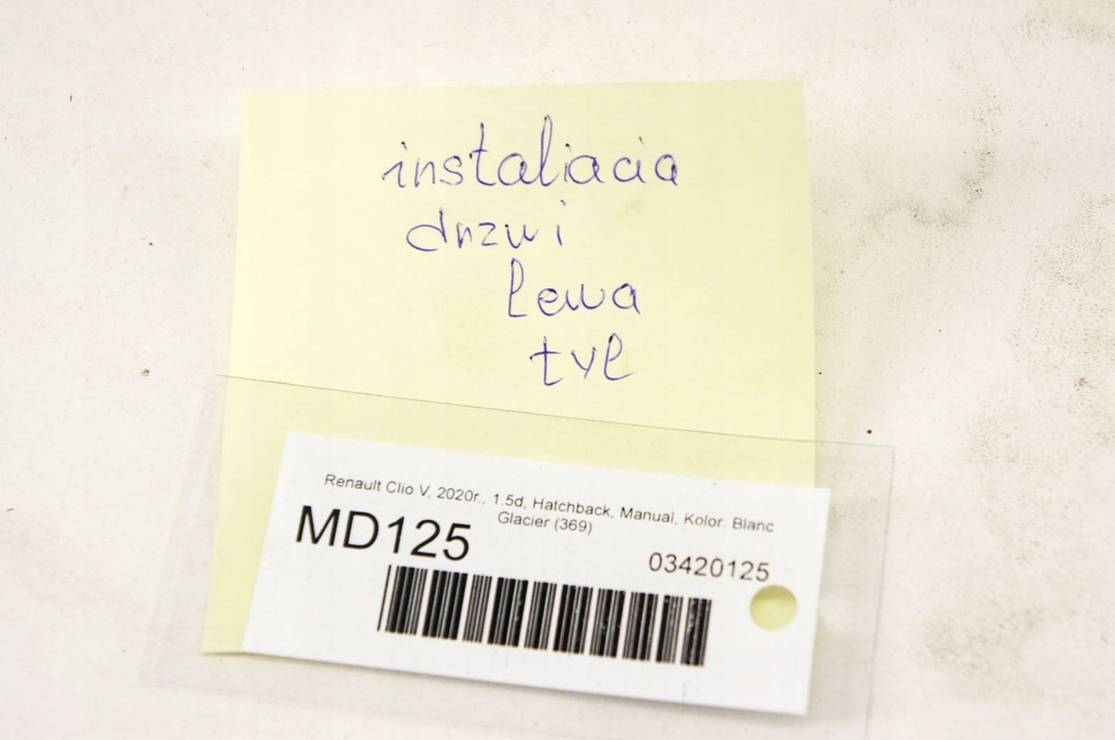 фото №6, Md125 renault clio v жгут дверь левый задняя