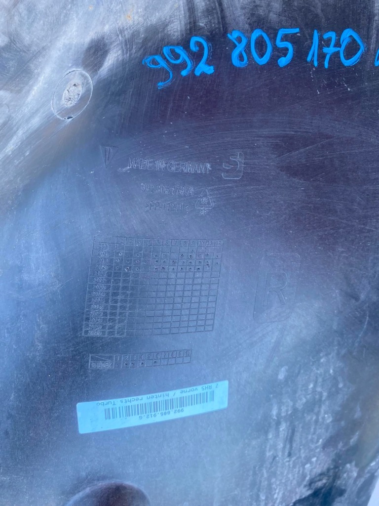 фото №10, Porsche 992 911 підкрилок захист крила передні ліва праве задня правий