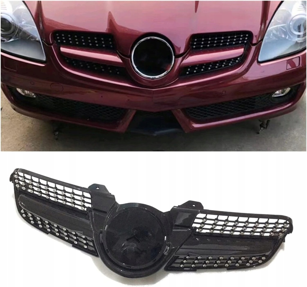 фото №5, Решётка радиатора решётка радиатора mercedes slk r171 slk200 300 350 slk55 2008-2010 впуск , решётка