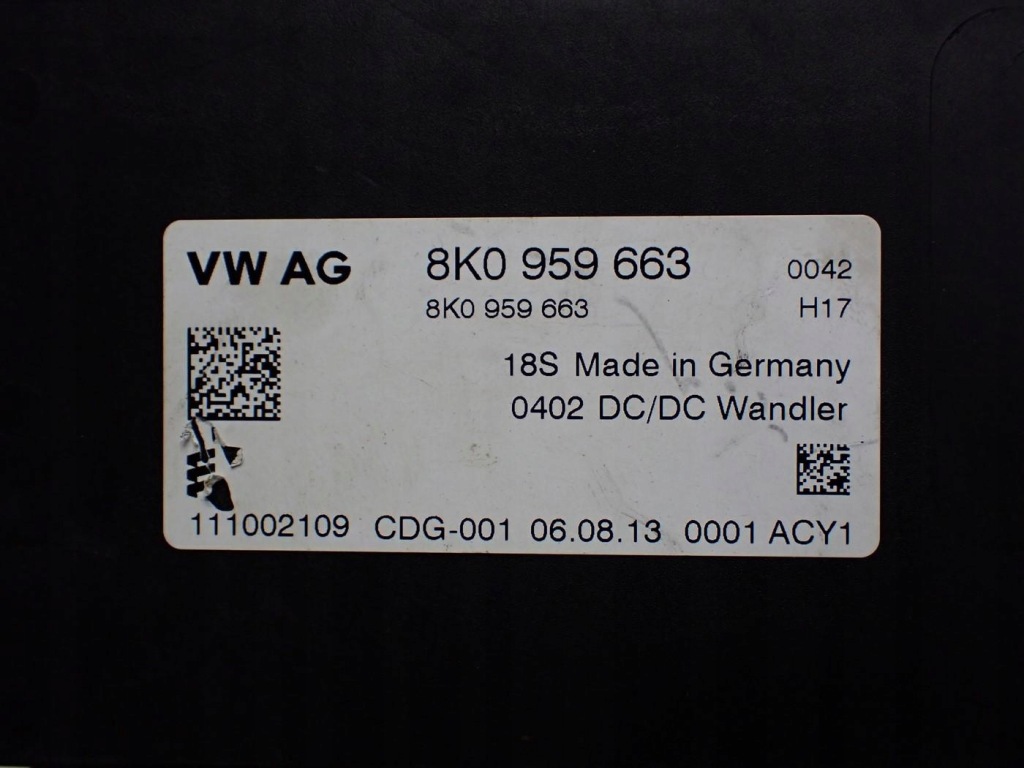 Модуль блок керування напруги 8k0959663 audi q3 8u 12r Доставка