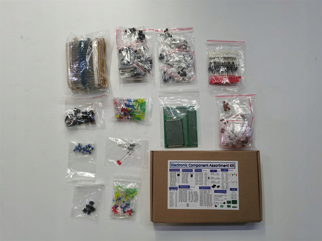 фото №11, Набір komponentów elektronicznych - 1900 елементів - podzespoły - kit