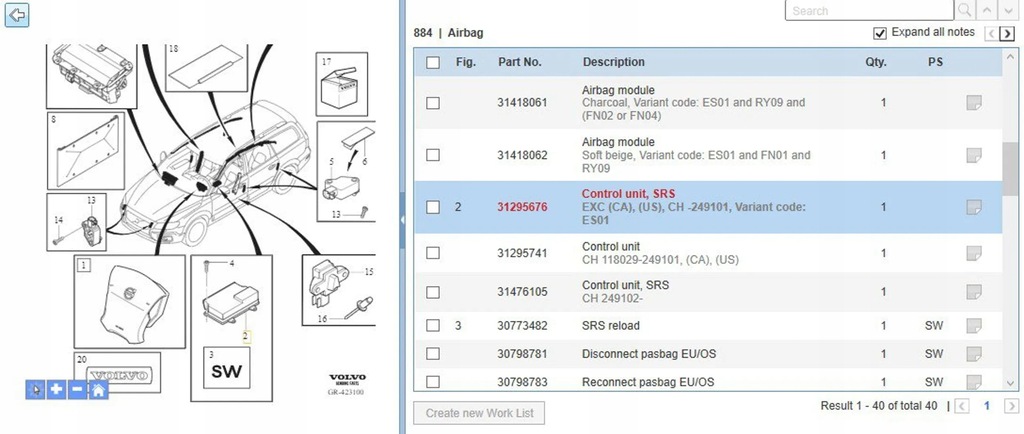 фото №6, Volvo v70 2010 модулі подушок повітряних