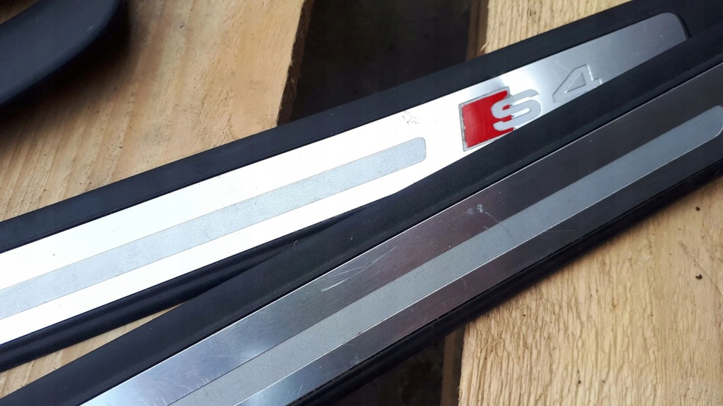 фото №8, S4 b8 lift накладки молдинг пороговые накладки 4x