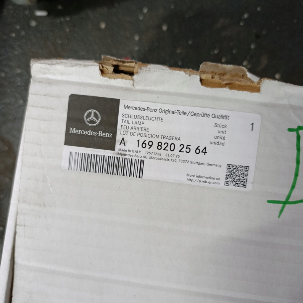 Лампа лівий задній mercedes b w245 a w169 a1698202564 Київ