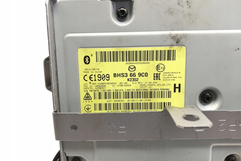 фото №8, Экран навигации mazda 3 sedan bm bhs3669c0 2.2l дизель 110kw 2014