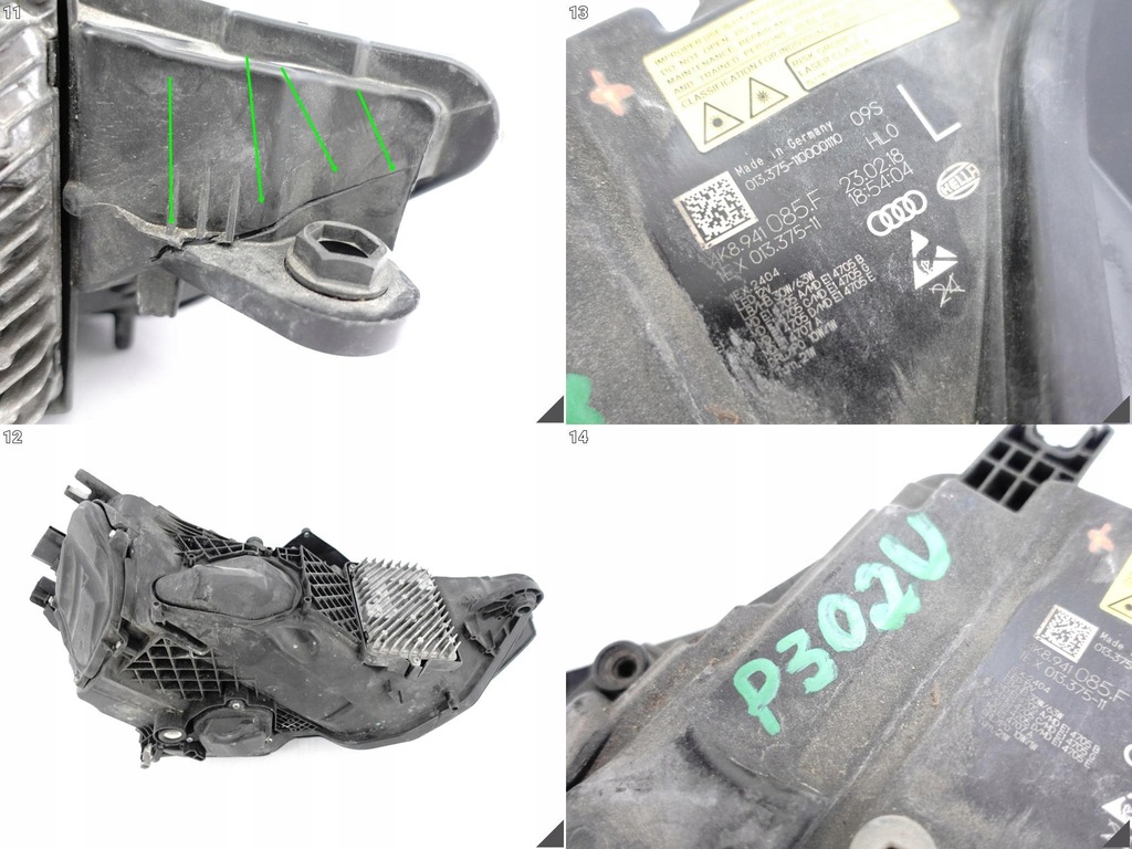 фото №12, Audi rs6 4k0 rs7 a7 4k8 c8 19- лампа laser full led левая перед europa 085f