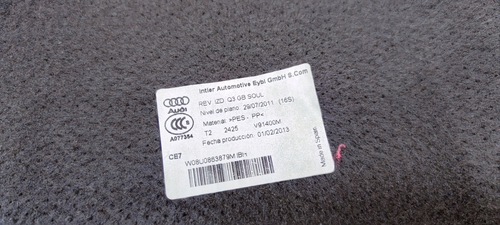 фото №6, Обивка обшивка багажника левый audi q3 8u 8u0863879m ibh