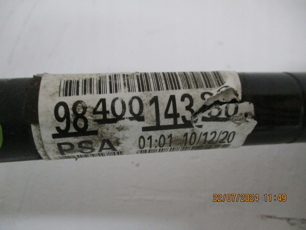 фото №4, Приводной вал перед передняя правая citroen ds4 ii 9840014380