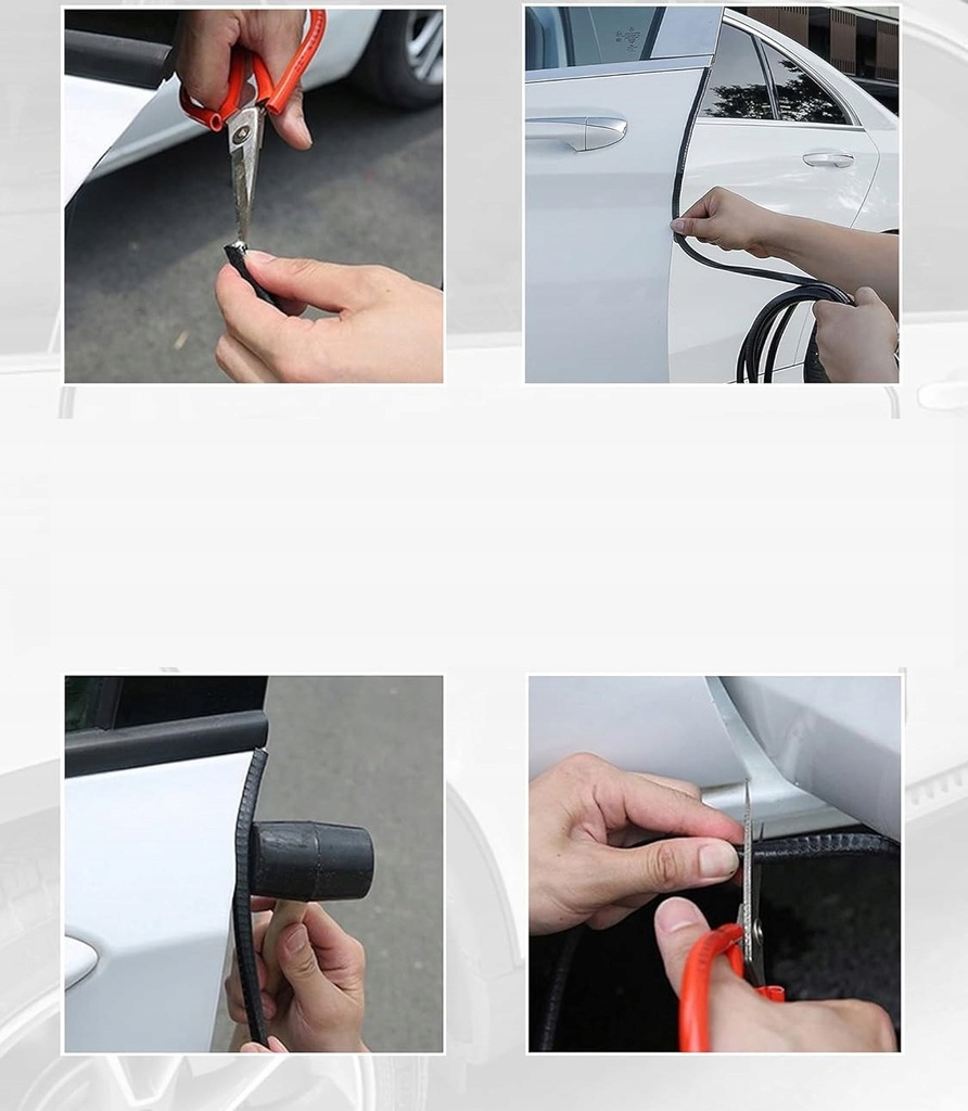 фото №13, Прокладка дверь резиновый zbrojona универсальная защита край краевая 5m