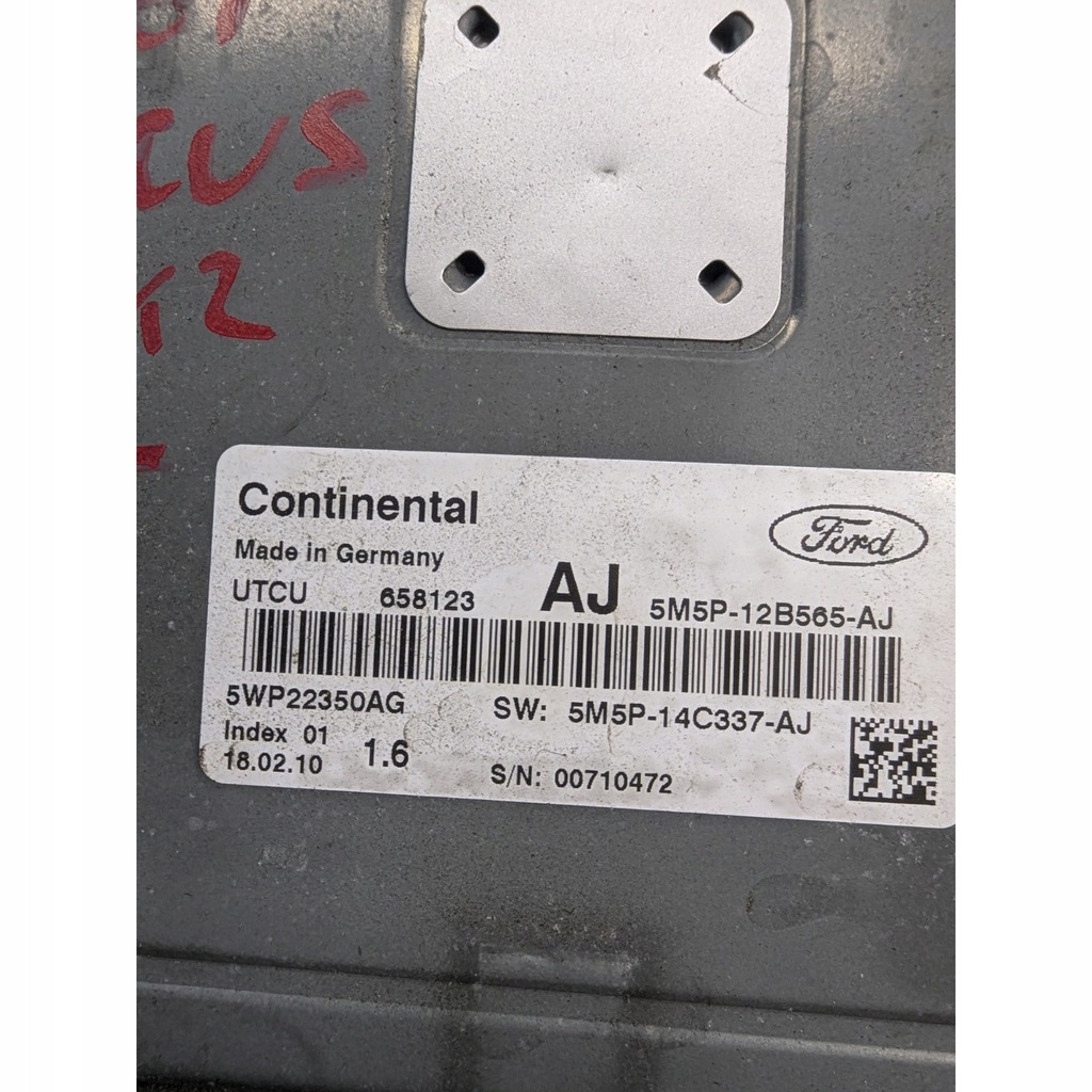 фото №7, Ford focus mk2 ii 1.6i автоматична коробка передач блок керування коробки передач 5m5p-12b565-aj