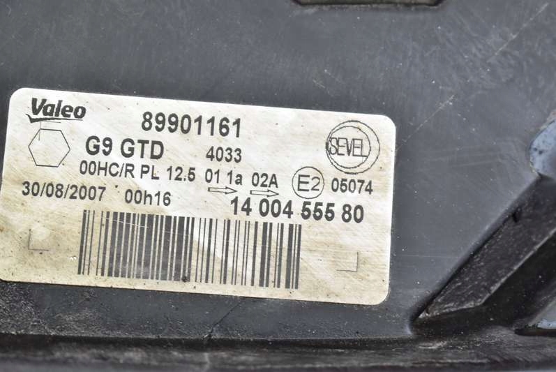 фото №7, Фара лівий лампа перед eu 89901161 citroen jumpy 2 ii 07-16