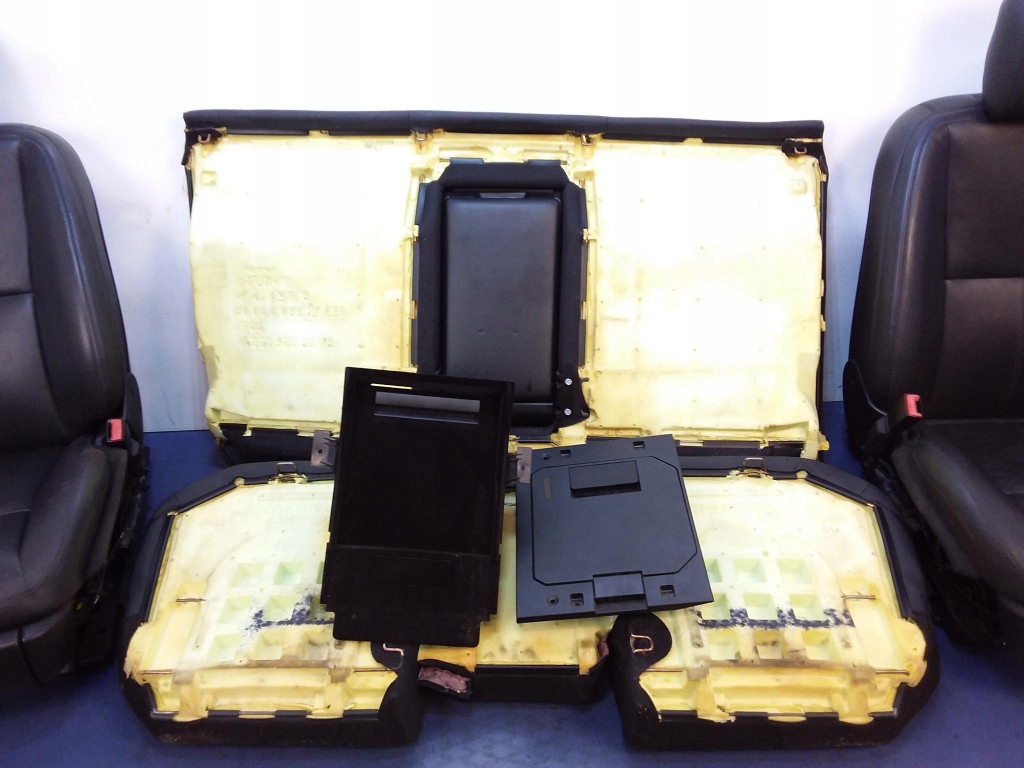 фото №9, Mercedes s w221 сидіння заднє сидіння комплект шкіра