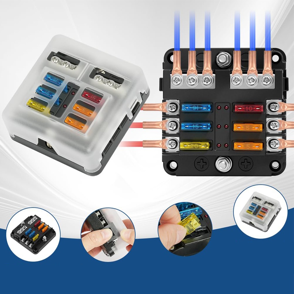 фото №10, Корпус do электропроводка предохранителей половина коробка разъём 6 предохранитель