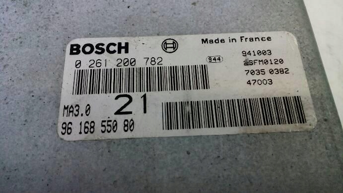 фото №7, Блок управления двигатель peugeot 306 1,1 b 1995r. 0261200782