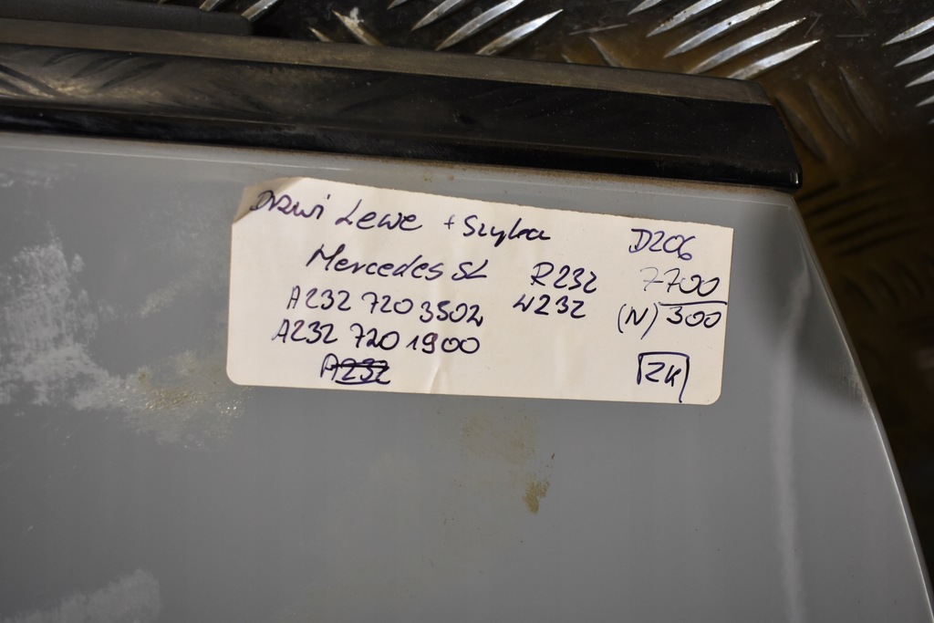 фото №6, Idealne дверь kpl. левая стекло mercedes sl r232 w232 1